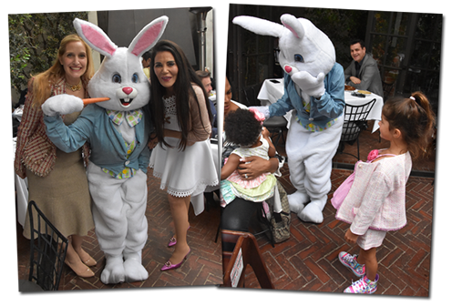 The Easter Bunny at Spago's Easter lunc
