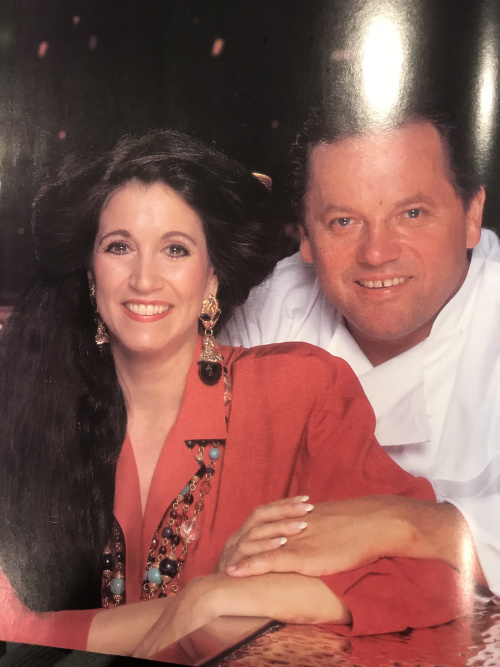 Barbara Lazaroff and Wolfgang Puck's photo in The Lifestyles of the Rich and Famous Cookbook